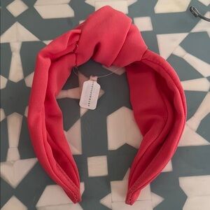 Anthropologie Coral Knotted Headband NWT